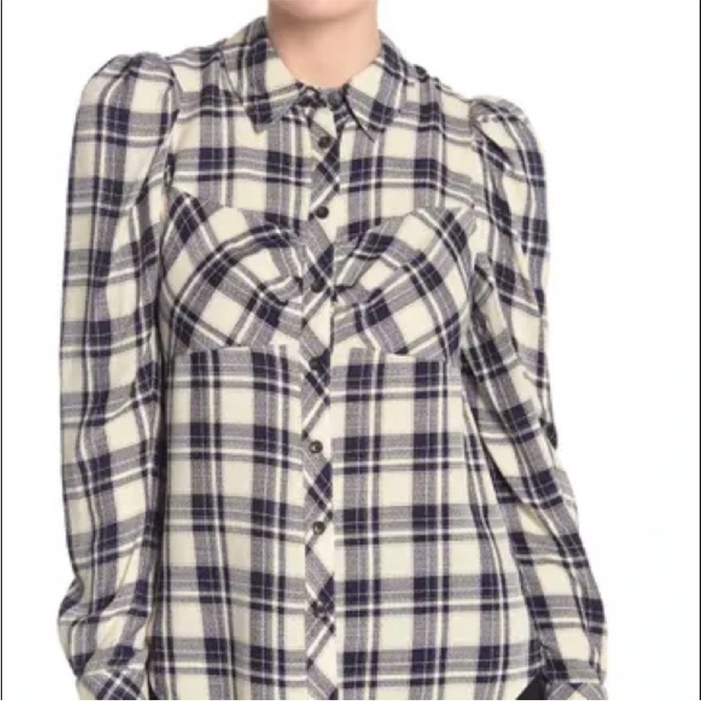 VERONICA BEARD | Candice Plaid Long Sleeve Shirt - Picture 6 of 11